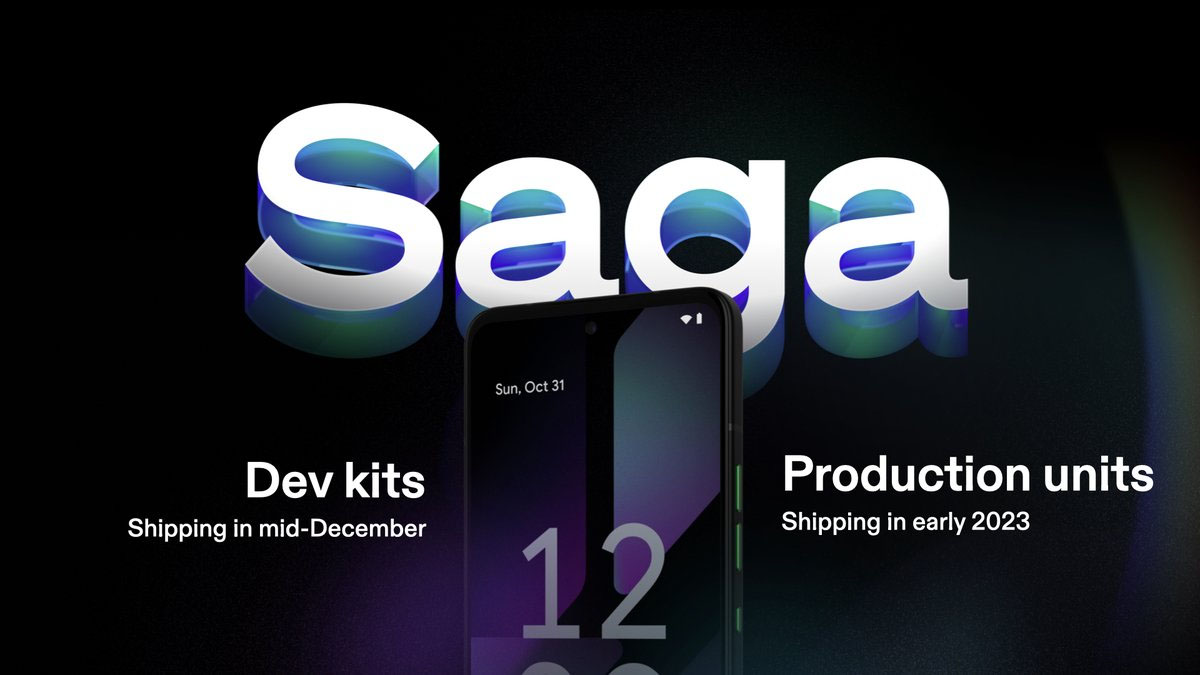 มือถือ Solana (SAGA) รุ่นก่อนผลิตจริง จะส่งมอบให้นักพัฒนาในเดือนธันวาคมนี้ และเปิดตัวจริงต้นปีหน้า